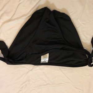 Side tie black bikini bottoms